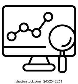 Business Analytics icon line vector illustration