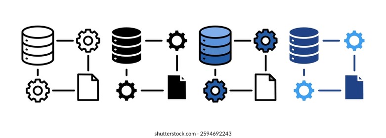 Business Analytics Icon Set Multiple Style Collection