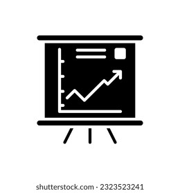 Business analytics icon vector. Data analysis illustration sign. data science symbol. profit graph logo.