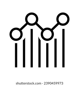 Business analytics icon vector. Data analysis illustration sign. data science symbol. profit graph logo.