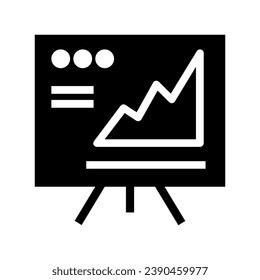Business analytics icon vector. Data analysis illustration sign. data science symbol. profit graph logo.