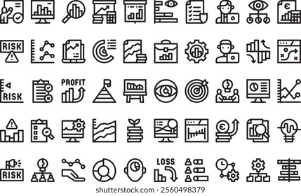 Business analytics icons High-Quality Vector Icons Collection with Editable Stroke. Ideal for Professional and Creative Projects.