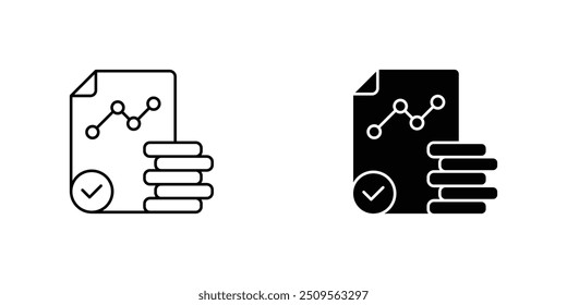 Business Analytics Icons set - Comprehensive Data Analysis, Performance Metrics, Financial Report, Statistical Chart, Corporate Strategy Visualization, Market Research, Business Intelligence