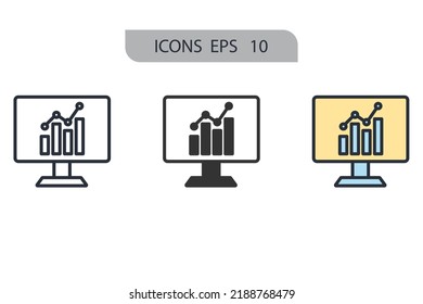 business analytics icons  symbol vector elements for infographic web
