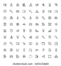 Business analytics line icon set. Collection of high quality black outline logo for web site design and mobile apps. Vector illustration on a white background
