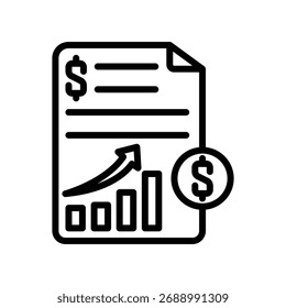 Icono de línea de Business Analytics, Vector, píxel perfecto, archivo ilustrador 