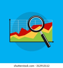 Business analytics symbol.
