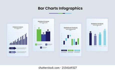 Business analyze Statistical bar infographic design