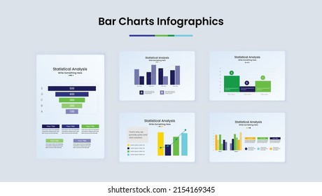 Business analyze Statistical bar infographic design