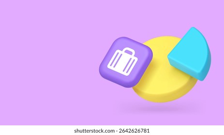 Business analyzing financial statistic chart pie data monitoring copy space banner. Finance banking analysis diagram brainstorming infographic information commercial research