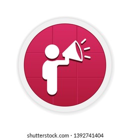 Business Announcement - Vector App Icon