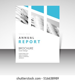 Business annual report brochure design vector illustration. Business presentation, poster, cover, booklet, banner, leaflet, flyer, newsletter, magazine, publication, landing page layout template