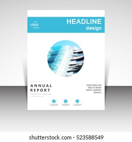 Business annual report brochure design vector illustration. Business presentation, poster, cover, booklet, banner, leaflet, flyer, newsletter, magazine, publication, landing page layout template