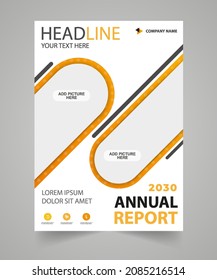 Business annual report brochure flyer design template