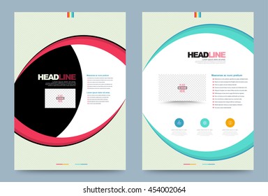 Business annual report brochure flyer design template vector eye style. Leaflet cover presentation abstract geometric background, modern publication poster magazine, layout in A4 size