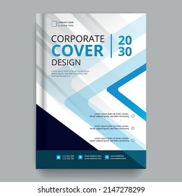 Business annual report cover page design templates