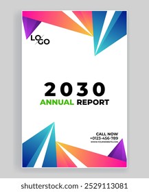 Business annual report cover page a company booklet,  Brochure Design Liquid Shape Blob Design Element Marketing Material