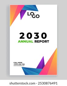 Business annual report cover page a company booklet,  Brochure Design Liquid Shape Blob Design Element Marketing Material