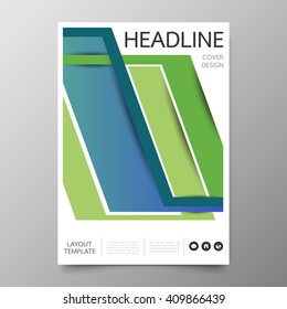 Business annual report cover template design.Geometric line abstract background.Layout in A4 size
