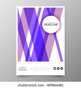 Business annual report cover template design.Geometric line abstract background.Layout in A4 size
