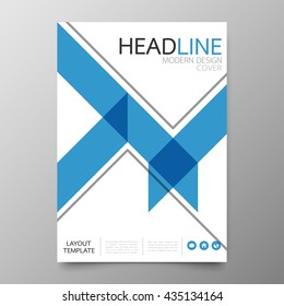 Business annual report cover template design.Geometric line abstract background.Layout and brochure in A4 size
