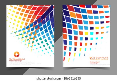 Business Annual Report Cover Vector Design