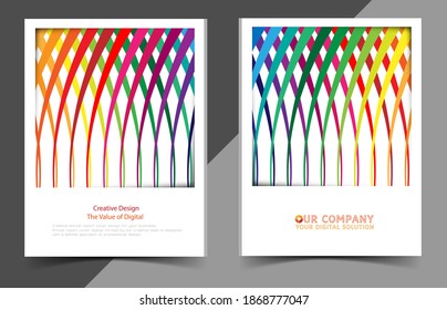 Business Annual Report Cover Vector Design