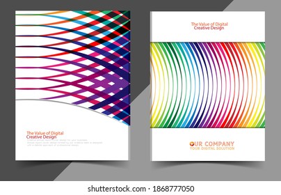 Business Annual Report Cover Vector Design