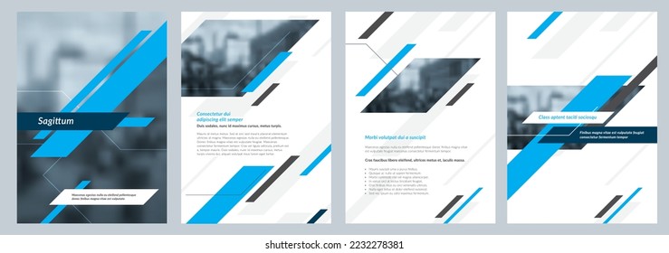 Business annual report creative design. Multipurpose template with cover, back and inside pages for corporate business annual report, brochure template, leaflet, magazine, pamphlet, flyer template.