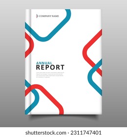 Business annual report flyer modern cover design