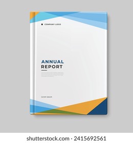 business annual report template cover design vector eps 10