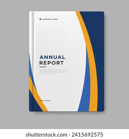 business annual report template cover design vector eps 10