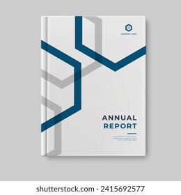 business annual report template cover design vector eps 10