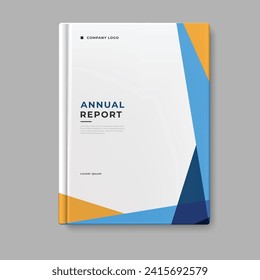 business annual report template cover design vector eps 10