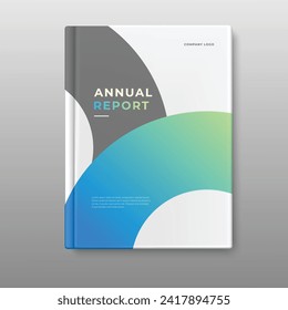 business annual report template cover design vector eps 10