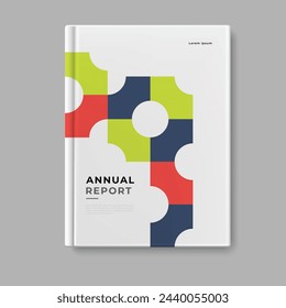 business annual report template cover design vector eps 10