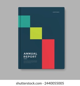business annual report template cover design vector eps 10