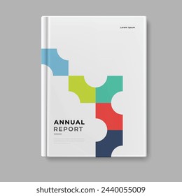 business annual report template cover design vector eps 10
