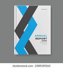 business annual report template cover design