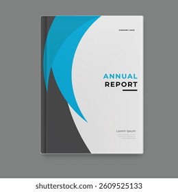 business annual report template cover design vector eps 10