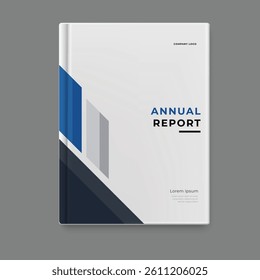 business annual report template cover design