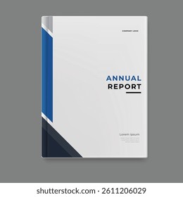 business annual report template cover design