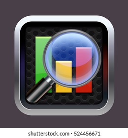Business app  icon - vector