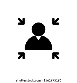 Business Applications Icon in trendy Solid style isolated on White background. recruitment symbols for your web site design Vector illustration