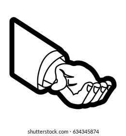 business arm support work image outline
