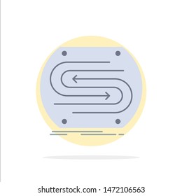 business arrow, concept, convergence, match, pitch Flat Color Icon Vector