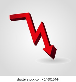 business arrow graph , vector illustration eps