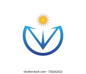 business arrow logo design template