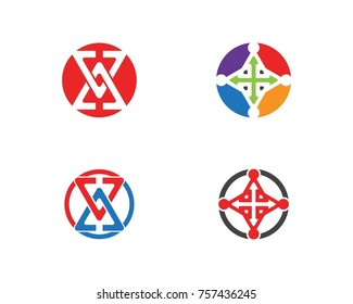 Business arrow logo design template