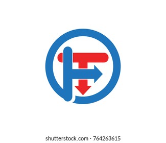 Business arrow logo design template